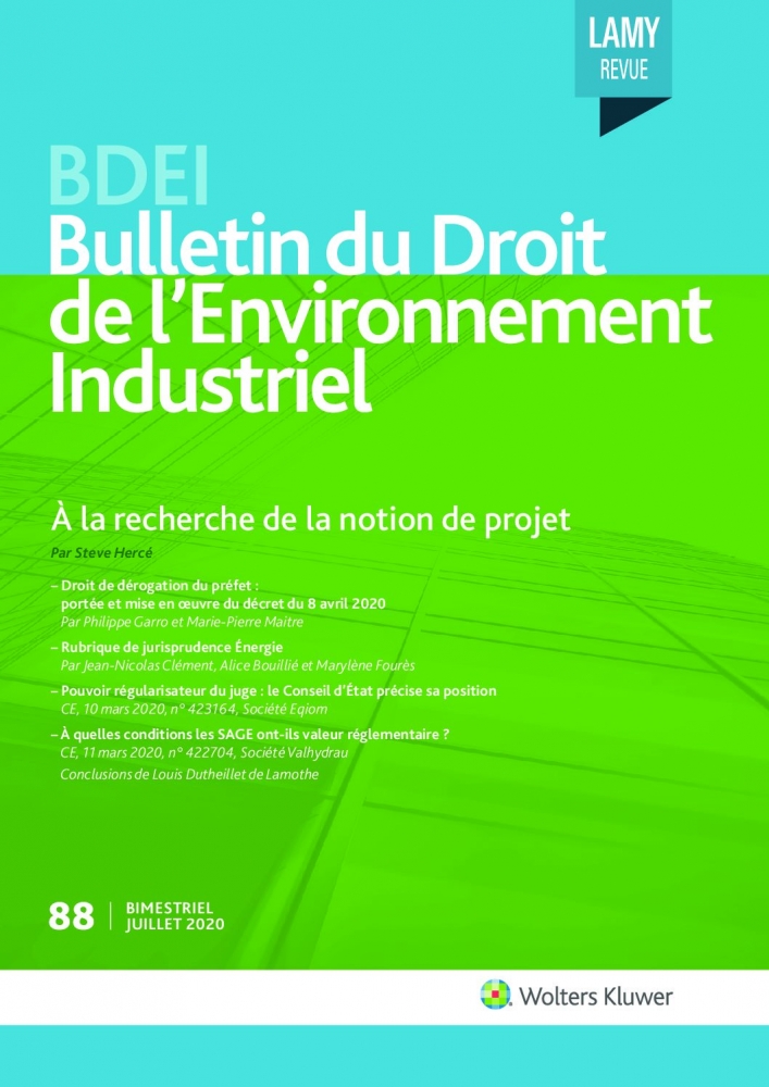 [ARTICLE] DROIT DE DÉROGATION DU PRÉFET : PORTÉE ET MISE EN ŒUVRE DU DÉCRET DU 8 AVRIL 2020. BDEI