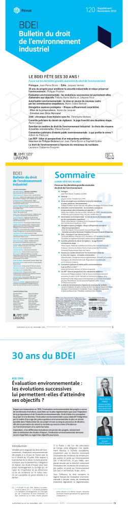 [Article] Evaluation environnementale : les évolutions successives lui permettent-elles d'atteindre ses objectifs? 