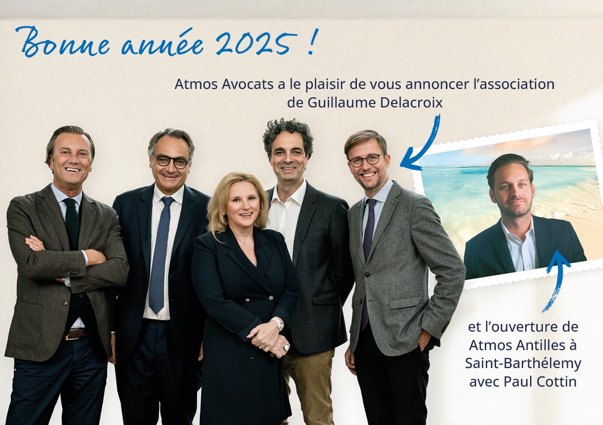 [Annonce] Atmos Avocats est très heureux d'accueillir deux nouveaux associés,Guillaume Delacroix et Paul Cottin